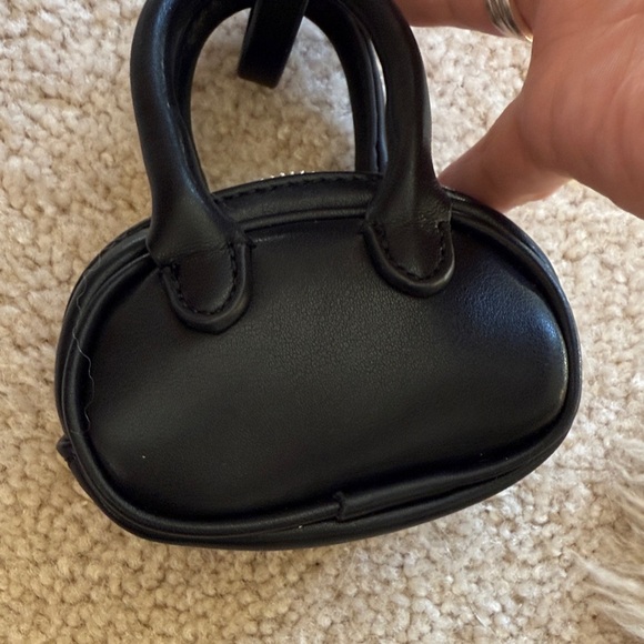 Anthropologie Mini Black Handbag. Bag charm/coin purse - Picture 3 of 7